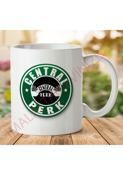 Central Perk Starbucks Iki Tarafı Baskılı Kupa Bardak