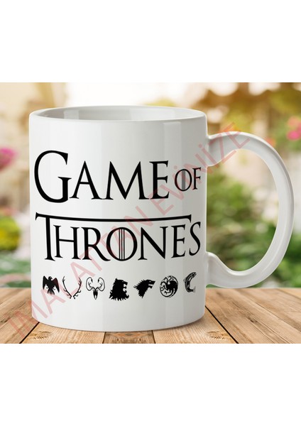 1-178 Game Of Thrones Iki Tarafı Baskılı Kupa Bardak