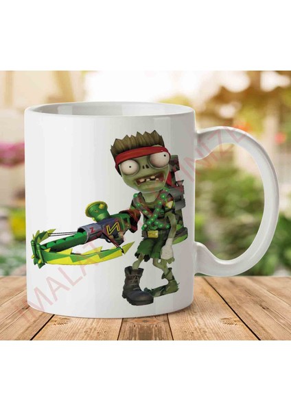 A2510 Plants Vs Zombies Garden Warfare (Bitkilere Karşı Zombiler Bahçe Savaşı) Iki Tarafı Baskılı Kupa Bardak