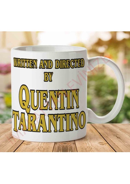 1-1177 Quentin Tarantino Iki Tarafı Baskılı Kupa Bardak