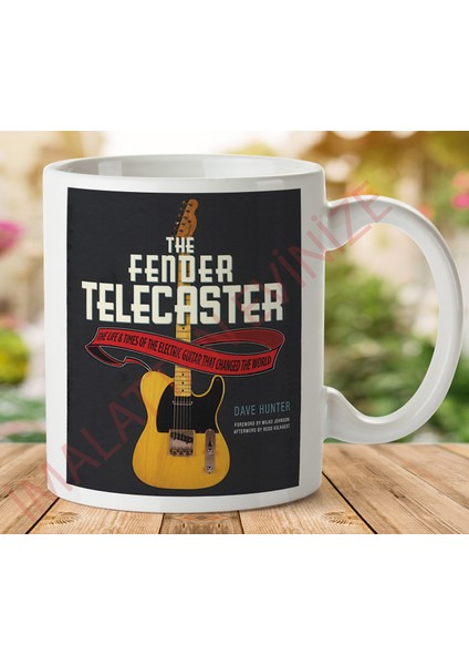 1-166 The Fender Telecaster Iki Tarafı Baskılı Kupa Bardak