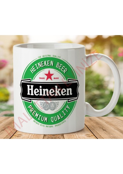 1-216 Heineken Iki Tarafı Baskılı Kupa Bardak