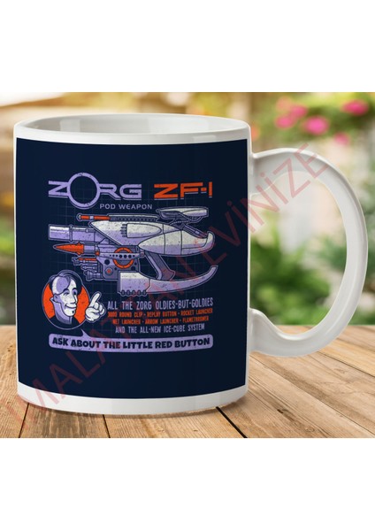Beşinci Element Zorg Blaster Zf-1 Iki Tarafı Baskılı Kupa Bardak
