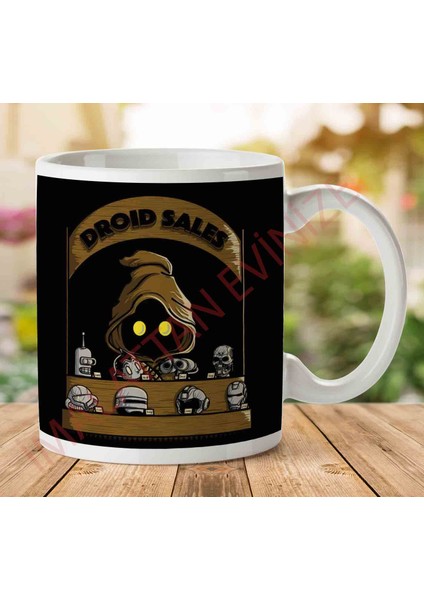 1-1792 Droid Sales Jawa Star Wars Iki Tarafı Baskılı Kupa Bardak