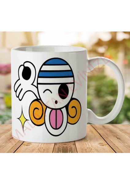 1-1156 One Piece - Nami Flag Iki Tarafı Baskılı Kupa Bardak