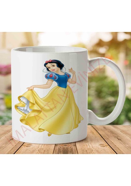 Snow-White-High-Quality-Png Iki Tarafı Baskılı Kupa Bardak