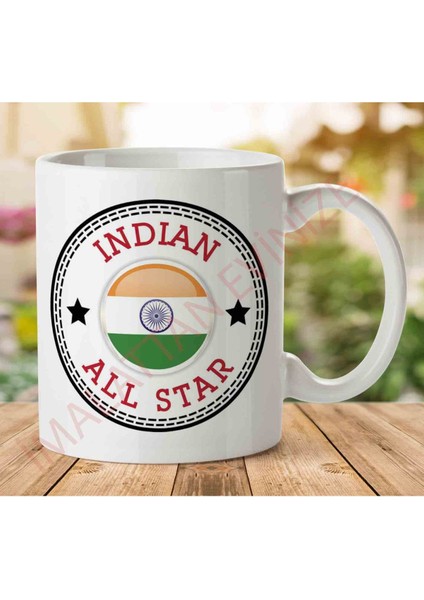 1-1330 Converse Indian All Star Iki Tarafı Baskılı Kupa Bardak