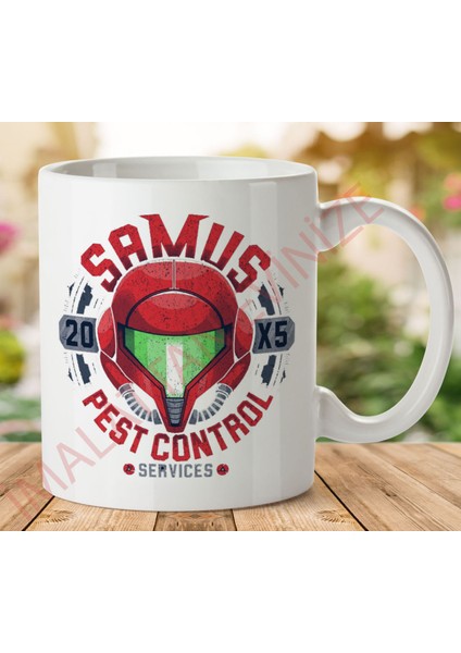 1-702 Zararlılarla Mücadele Kontrolü Iki Tarafı Baskılı Kupa Bardak