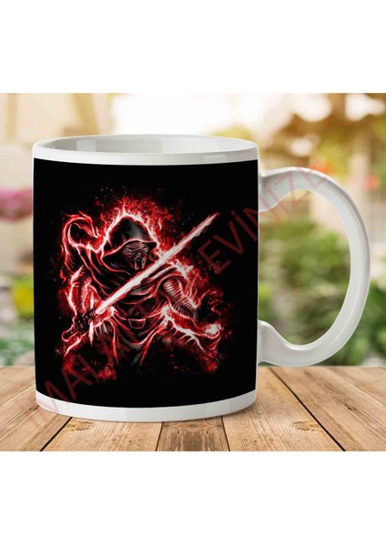 1-1499 Kylo Ren Star Wars The Force Awakens Iki Tarafı Baskılı Kupa Bardak