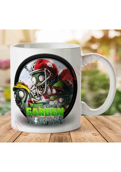 Plants-Vs-Zombies-Garden-Warfare-Png-File Iki Tarafı Baskılı Kupa Bardak