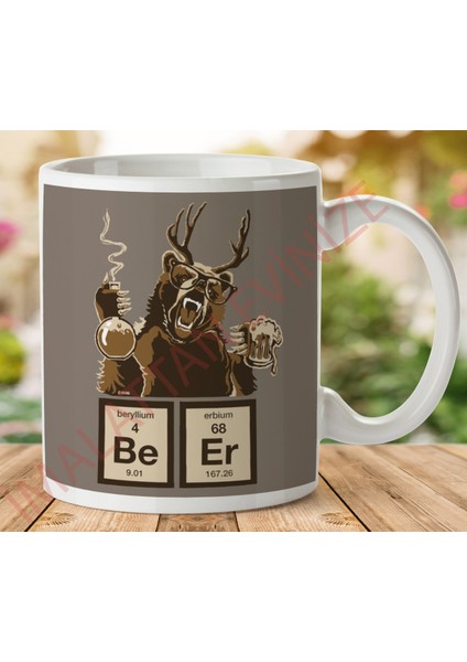 1-048 Beer Kimya Iki Taraf Baskılı Kupa Bardak