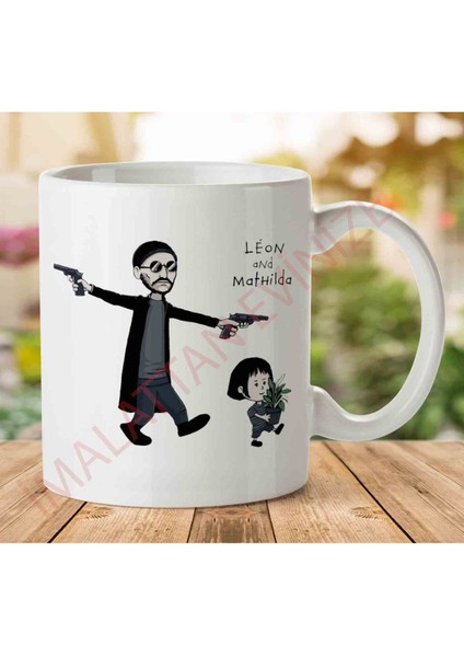 1-2272 Z-Leon And Mathilda The Professional Calvin And Hobbes Iki Tarafı Baskılı Kupa Bardak
