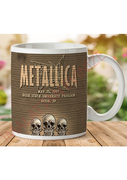 1-315 Metallıca Boıse Iki Tarafı Baskılı Kupa Bardak