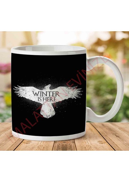 1-2253 Winter Is Here Game Of Thrones Iki Tarafı Baskılı Kupa Bardak