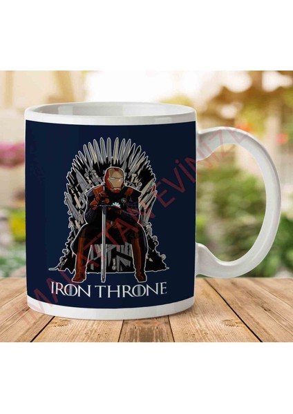 1-871 Game Of Thrones Iron Man Tony Stark Iki Tarafı Baskılı Kupa Bardak