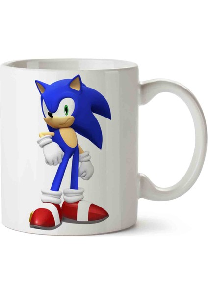 Sonic Hedgehog Iki Tarafı Baskılı Kupa Bardak
