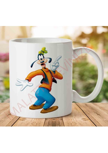Goofy-Transparent Iki Tarafı Baskılı Kupa Bardak