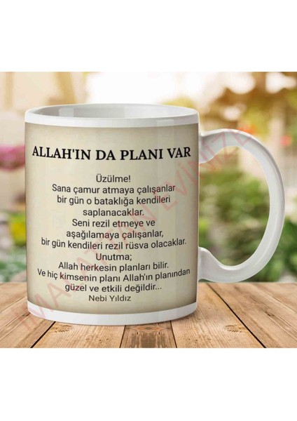 A2780 Nebi Yıldız Allah In Da Planı Var Iki Tarafı Baskılı Kupa Bardak