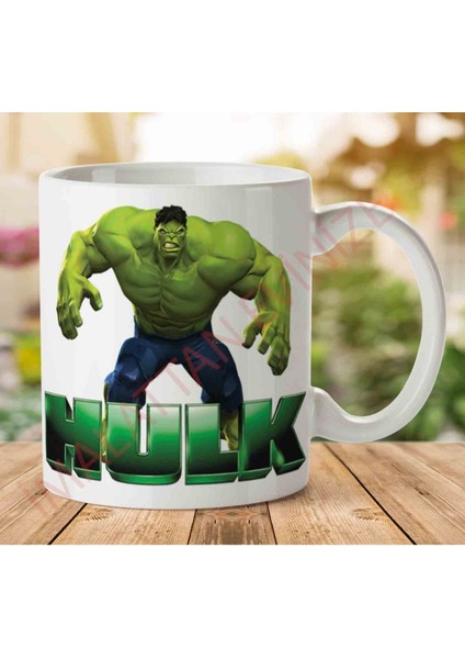 1-1067 Hulk Iki Tarafı Baskılı Kupa Bardak