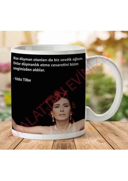 Yıldız Tilbe Sevgimiz Iki Tarafı Baskılı Kupa Bardak