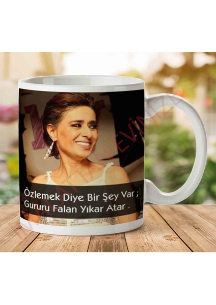 Yıldız Tilbe Özlemek Iki Tarafı Baskılı Kupa Bardak