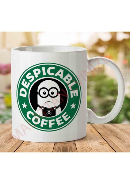 1-865 Despicable Coffee Minions Starbucks Iki Tarafı Baskılı Kupa Bardak