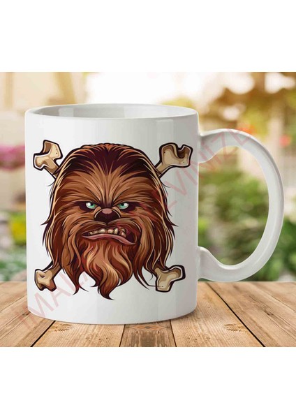 1-948 Chewbacca Star Wars Iki Tarafı Baskılı Kupa Bardak