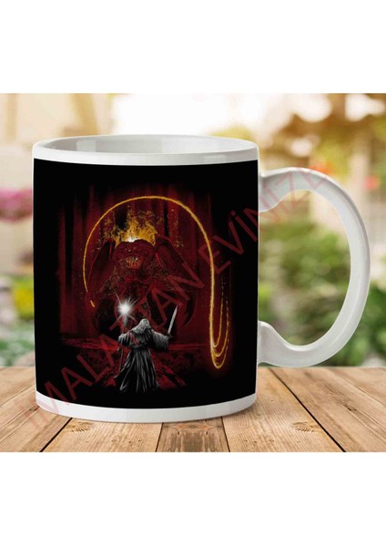 1-864 Demon Of The Ancient World Lord Of The Ring Iki Tarafı Baskılı Kupa Bardak