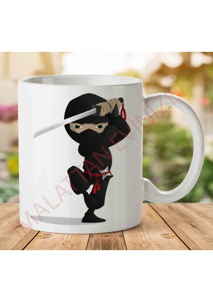 Ninja-Png Iki Tarafı Baskılı Kupa Bardak