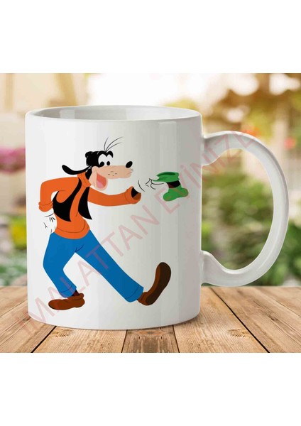 A2414 Goofy Iki Tarafı Baskılı Kupa Bardak