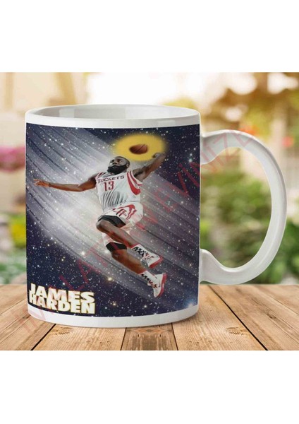 A2632 James Harden Galaxi Iki Tarafı Baskılı Kupa Bardak