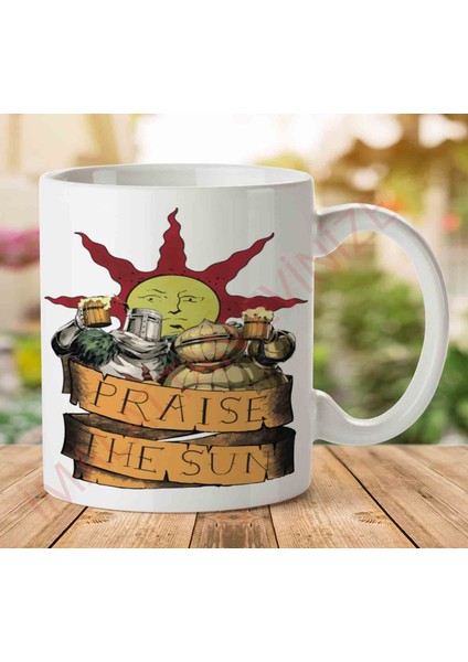 Dark Souls - Praise The Sun Iki Tarafı Baskılı Kupa Bardak