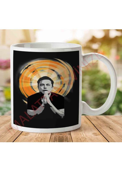 Elon Musk Spacex Uzay Iki Tarafı Baskılı Kupa Bardak
