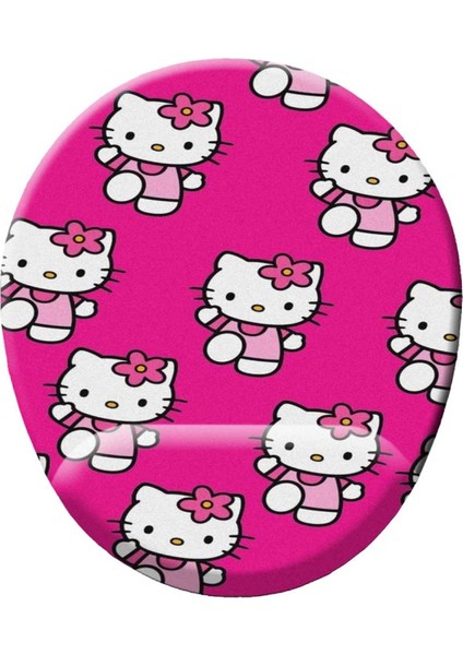 Pembeli Hello Kittyler Baskılı Bilek Destekli Mouse Pad Mousepad