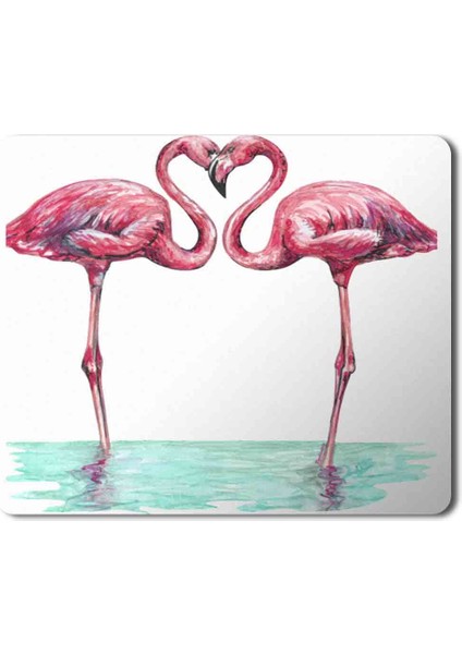 Flamingo Aşk Baskılı Mouse Pad Mousepad