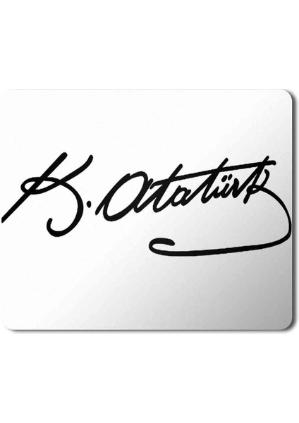Kemal Atatürk Imza Baskılı Mouse Pad Mousepad