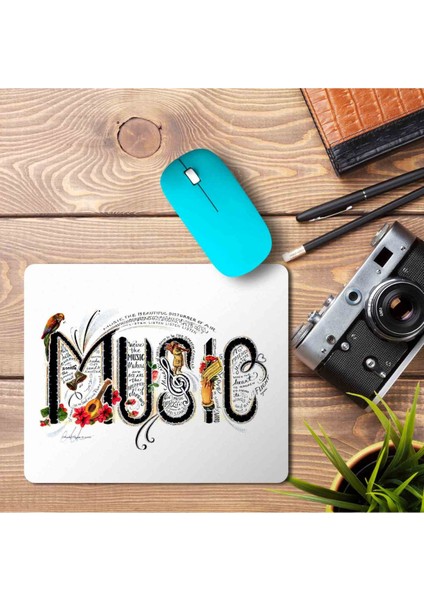 Music Müzik Yazılı Baskılı Mouse Pad Mousepad