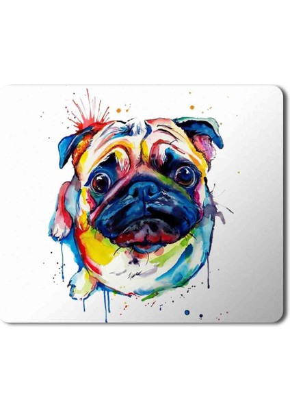 Pug Köpek 3 Baskılı Mouse Pad Mousepad