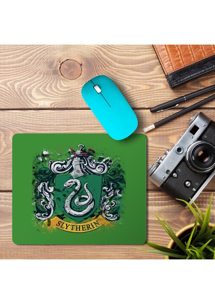 Art Hediye Slytherlin Splatter Crest Baskılı Mouse Pad Mousepad