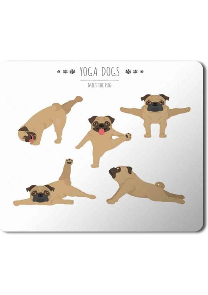 Yoga Dogs Yoga Yapan Köpek Baskılı Mouse Pad Mousepad