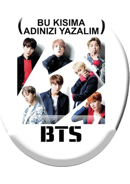 Kişiye Özel Bts Baskılı Bilek Destekli Mouse Pad Mousepad