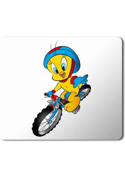 Tweety Bisiklet Baskılı Mouse Pad Mousepad