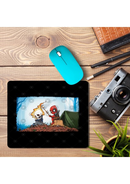 Ghostrider ve Deadpool Go Kamp Baskılı Mouse Pad Mousepad