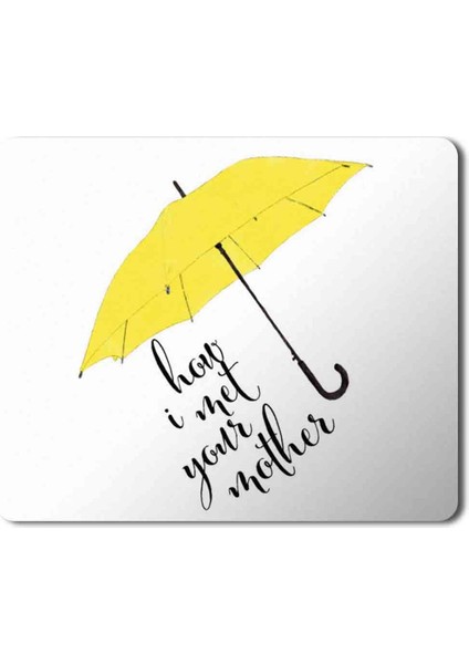 How I Met Your Mother Yellow Umbrella 2 (2) Baskılı Mouse Pad Mousepad