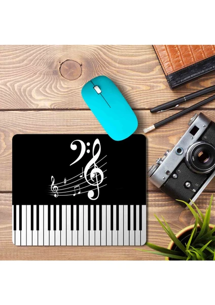 Art Hediye Piyano Müzik Klavye Sol Anahtarı Baskılı Mouse Pad Mousepad