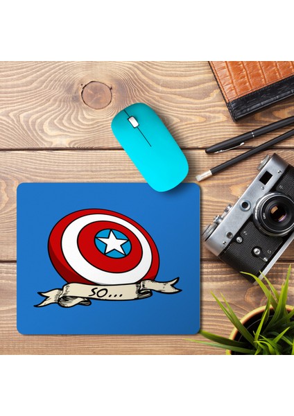 Captain America Tattoo So.. Baskılı Mouse Pad Mousepad