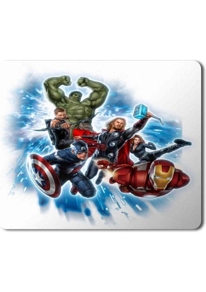 Captain America Thor Hulk Superhero Avengers Baskılı Mouse Pad Mousepad