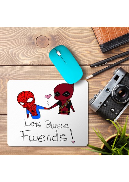 Deadpool V Spiderman 2 Baskılı Mouse Pad Mousepad