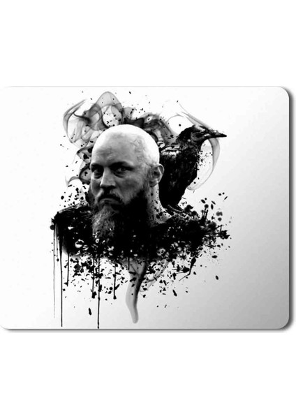 Ragnar Lothbrok Vikings Baskılı Mouse Pad Mousepad