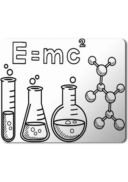 E=mc2 Kimya Baskılı Mouse Pad Mousepad